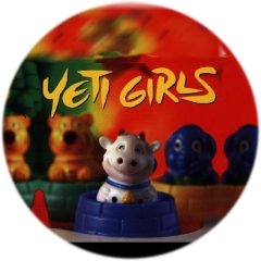 Yeti Girls Motiv 1 Anstecker mit Sicherheitsnadel Ø 25mm