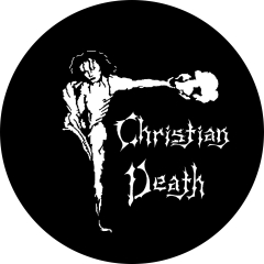 Christian Death Motiv 2 Anstecker mit Sicherheitsnadel Ø 25mm