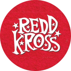 Red Kross Motiv 1 Anstecker mit Sicherheitsnadel Ø 25 mm