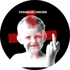 Paranoid Visions Motiv 2 Anstecker mit Sicherheitsnadel Ø 25mm