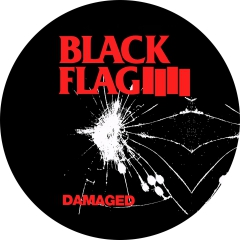 Black Flag Motiv C Anstecker mit Sicherheitsnadel Ø 25mm