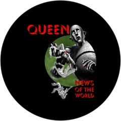 Queen Motiv 1 News Of The World Anstecker mit Sicherheitsnadel Ø 25mm