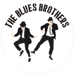 Blues Brothers, The Blues Brothers Motiv 2 Anstecker mit Sicherheitsnadel Ø 25mm