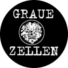 Graue Zellen Motiv 1 Anstecker mit Sicherheitsnadel Ø 25 mm