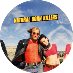 Natural Born Killers Motiv 2 Anstecker mit Sicherheitsnadel Ø 25mm