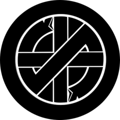 Crass Logo Motiv 6 Flaschenöffner Ø 55 mm