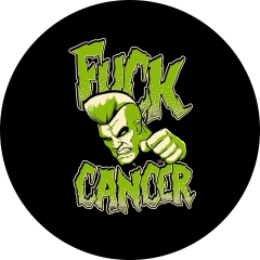 Fuck Cancer Motiv 1 Anstecker mit Sicherheitsnadel Ø 25mm