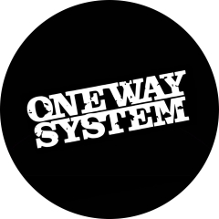 One Way System Motiv 2 Anstecker mit Sicherheitsnadel Ø 25mm