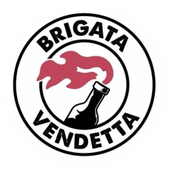 Brigata Vendetta Motiv 1 Anstecker mit Sicherheitsnadel Ø 25mm