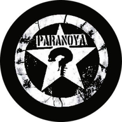 Paranoya Motiv 2 Anstecker mit Sicherheitsnadel Ø 25mm