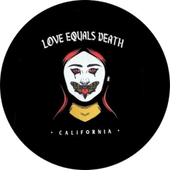 Love Equals Death Motiv 3 Anstecker mit Sicherheitsnadel Ø 25mm