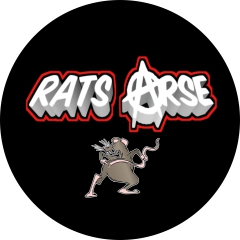 Rats Arse Motiv 2 Anstecker mit Sicherheitsnadel Ø 25mm