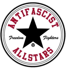 Antifascist All Stars Anstecker mit Sicherheitsnadel Ø 25 mm