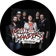 Millie Manders & The Shutup Motiv 2 Anstecker mit Sicherheitsnadel Ø 25mm