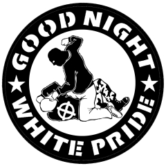 Good night white pride Motiv 4 Anstecker mit Sicherheitsnadel Ø 25 mm