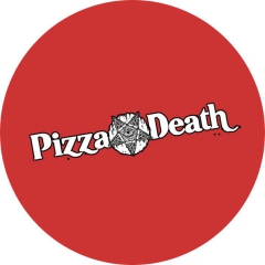 Pizza Death Motiv 1 Anstecker mit Sicherheitsnadel Ø 25mm