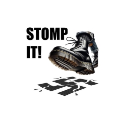 Stomp It Doc Martens Motiv 1 Anstecker mit Sicherheitsnadel Ø 25mm