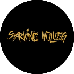 Starving Wolves Motiv 2 Anstecker mit Sicherheitsnadel Ø 25mm