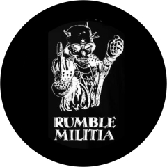 Rumble Militia Motiv 2 Anstecker mit Sicherheitsnadel Ø 25mm