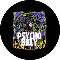 Psychobilly Motiv 1 Anstecker mit Sicherheitsnadel Ø 25mm