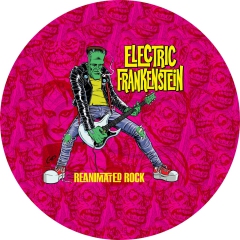 Electric Frankenstein Motiv 2 Anstecker mit Sicherheitsnadel Ø 25mm