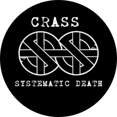 Crass Logo Motiv W Anstecker mit Sicherheitsnadel Ø 25 mm