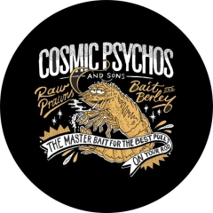 Cosmic Psychos Motiv 4 Anstecker mit Sicherheitsnadel Ø 25mm