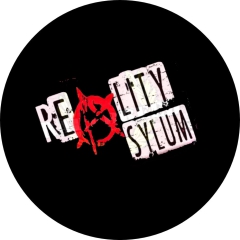 Reality Asylum Motiv 2 Anstecker mit Sicherheitsnadel Ø 25 mm