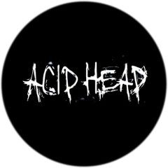 Acid Head Motiv 1 Anstecker mit Sicherheitsnadel Ø 25 mm