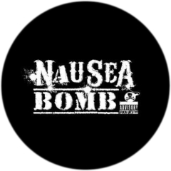 Nausea Bomb Motiv 1 Anstecker mit Sicherheitsnadel Ø 25 mm