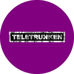 Teletrunken Motiv 1 Anstecker mit Sicherheitsnadel Ø 25 mm