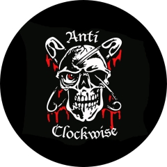 Anti Clockwise Motiv 1 (Frankreich) Anstecker mit Sicherheitsnadel Ø 25 mm