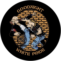 Good night white pride Motiv 5 Anstecker mit Sicherheitsnadel Ø 25 mm