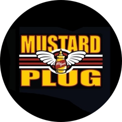 Mustard Plug Motiv 1 Anstecker mit Sicherheitsnadel Ø 25 mm