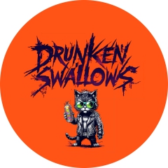 Drunken Swallows Motiv 1 Anstecker mit Sicherheitsnadel Ø 25 mm