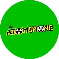 Atomspione, Die Atomspione Motiv 1 Anstecker mit Sicherheitsnadel Ø 25 mm