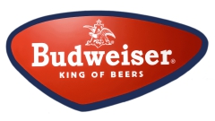 Budweiser Motiv 5 Anstecker mit Sicherheitsnadel Ø 25 mm