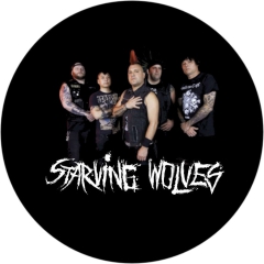 Starving Wolves Motiv 3 Anstecker mit Sicherheitsnadel Ø 25mm