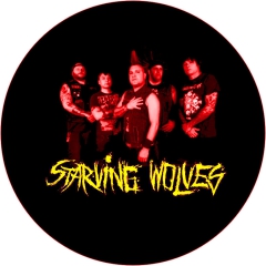 Starving Wolves Motiv 4 Anstecker mit Sicherheitsnadel Ø 25mm