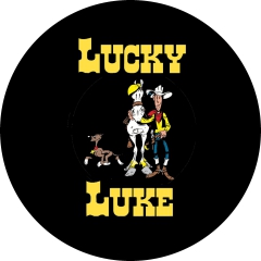 Lucky Luke Motiv 1 Anstecker mit Sicherheitsnadel Ø 25 mm