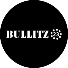 Bullitz 23 Motiv 1 Anstecker mit Sicherheitsnadel Ø 25 mm