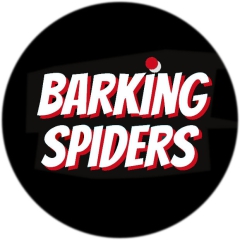 Barking Spiders Motiv 1 Anstecker mit Sicherheitsnadel Ø 25 mm