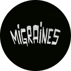 Migraines Motiv 1 Anstecker mit Sicherheitsnadel Ø 25 mm