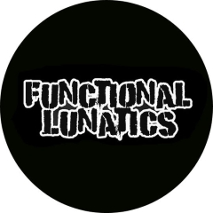 Functional Lunatics Motiv 1 Anstecker mit Sicherheitsnadel Ø 25 mm