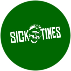 Sick Times Motiv 1 Anstecker mit Sicherheitsnadel Ø 25 mm