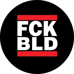 Fuck Bild FCK BLD Motiv 1 Anstecker mit Sicherheitsnadel Ø 25 mm