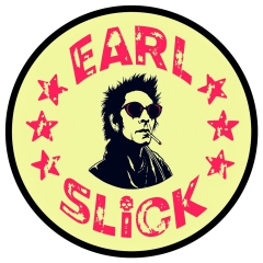 Earl Slick Motiv 1 Anstecker mit Sicherheitsnadel Ø 25 mm