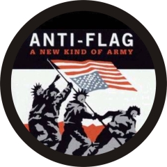 Anti-Flag Anti Flag Motiv 1 Anstecker mit Sicherheitsnadel Ø 25mm