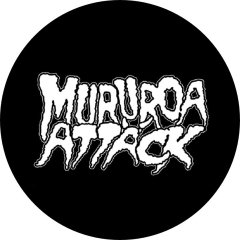 Mururoa Attäck Motiv 4 Anstecker mit Sicherheitsnadel Ø 25 mm