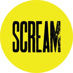 Scream Motiv 2 Anstecker mit Sicherheitsnadel Ø 25mm